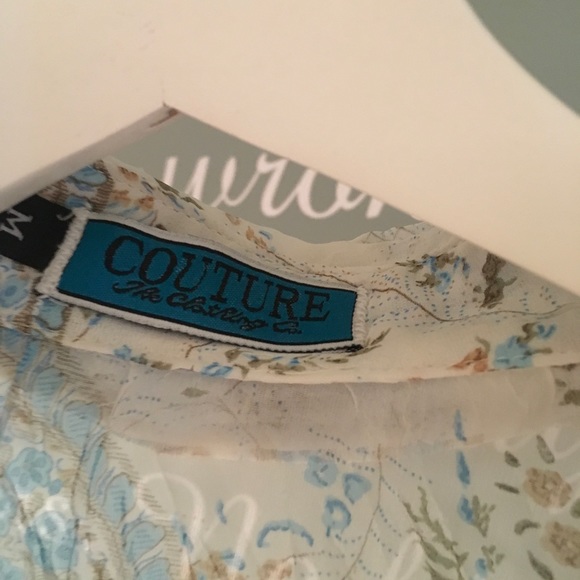 COUTURE, THE CLOTHING CO SHEER PAISLY BLOUSE - Picture 2 of 3